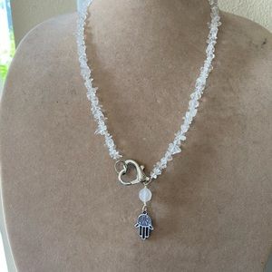 Collar cuarzo Crystal para atraer la energía positiva